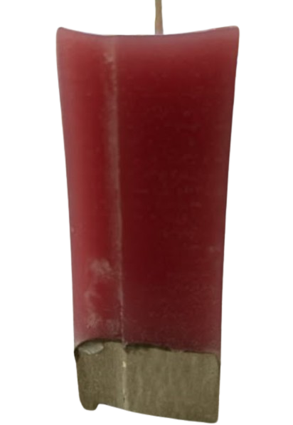 Candela moderna palo de rosa con base de cemento - Image 2