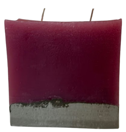 Candela moderna palo de rosa con base de cemento ip artistic candles