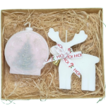 Reno delgado con bomba navideña ip artistic candles