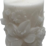 cirio floral blanco ip artistic candles